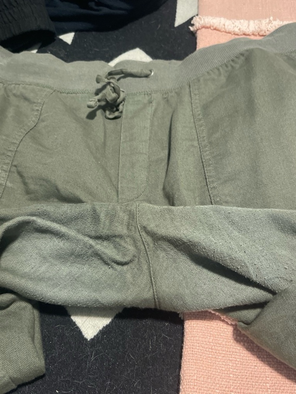 GAP Olive Green Drawstring Jogger Pants - Picture 3 of 5